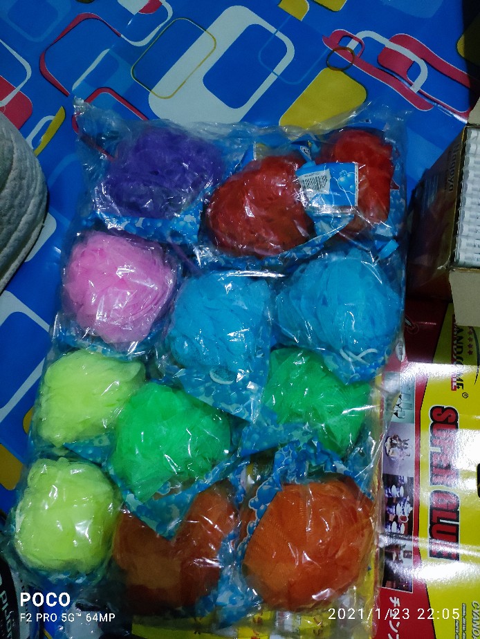 Bath Sponge/ Spon Mandi / Spon Mandi Murah Warna