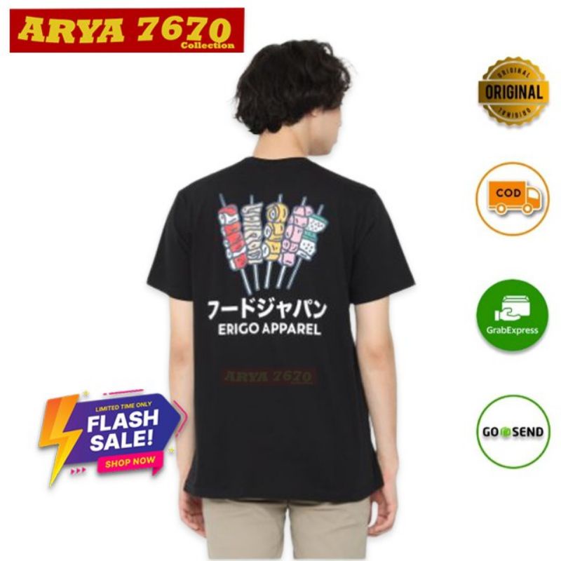 [PROMO] Erigo T-Shirt Yakitori Apparel Black Original Size S - Harga Termurah