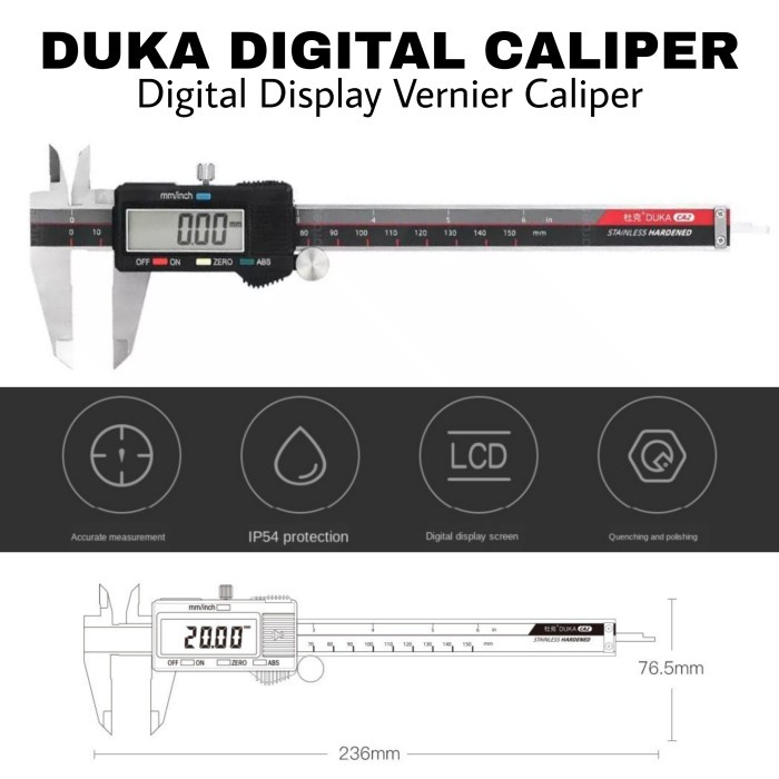 

Duka Digital Caliper Ca2 - Sigmat Jangka Sorong Pengukur