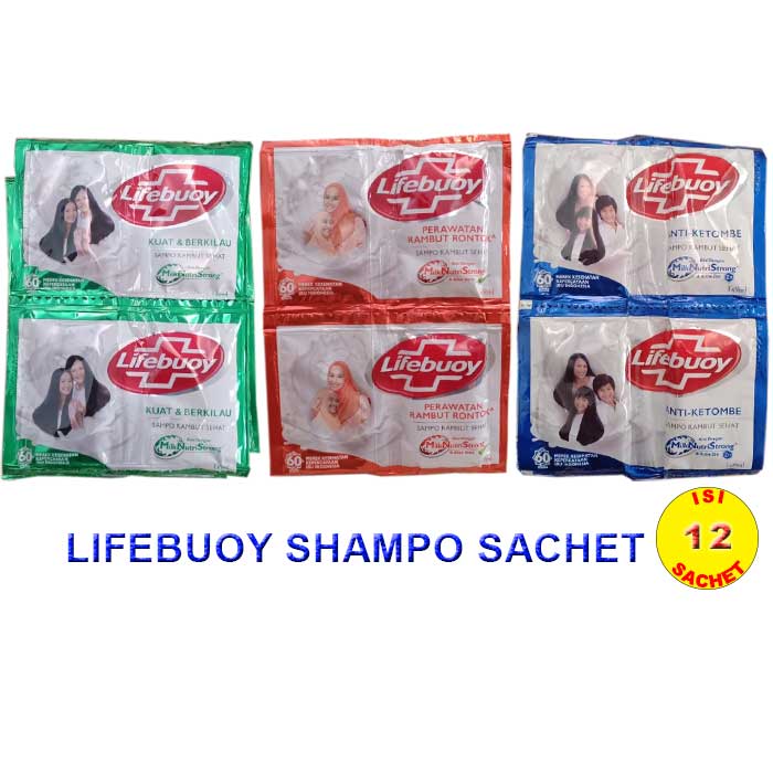 LIFEBUOY SHAMPO SACHET 1 RENCENG = 12 SACHET