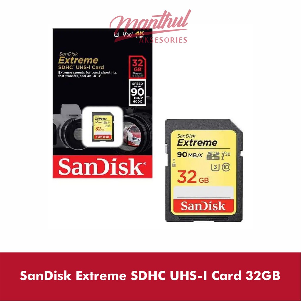 SanDisk Extreme SDHC UHS-I Card 32GB