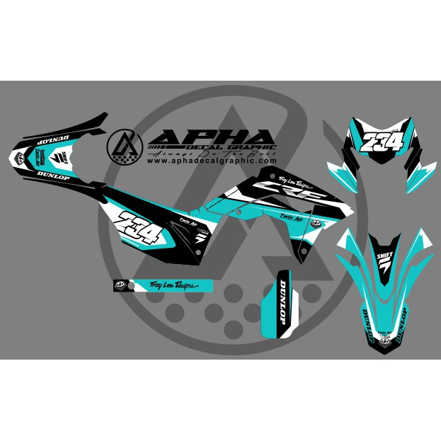 STIKER STICKER MOTOR LOGO SEPEDA HONDA DECAL CRF 150 L MURAH AKSESORIS MOTOR kode 044