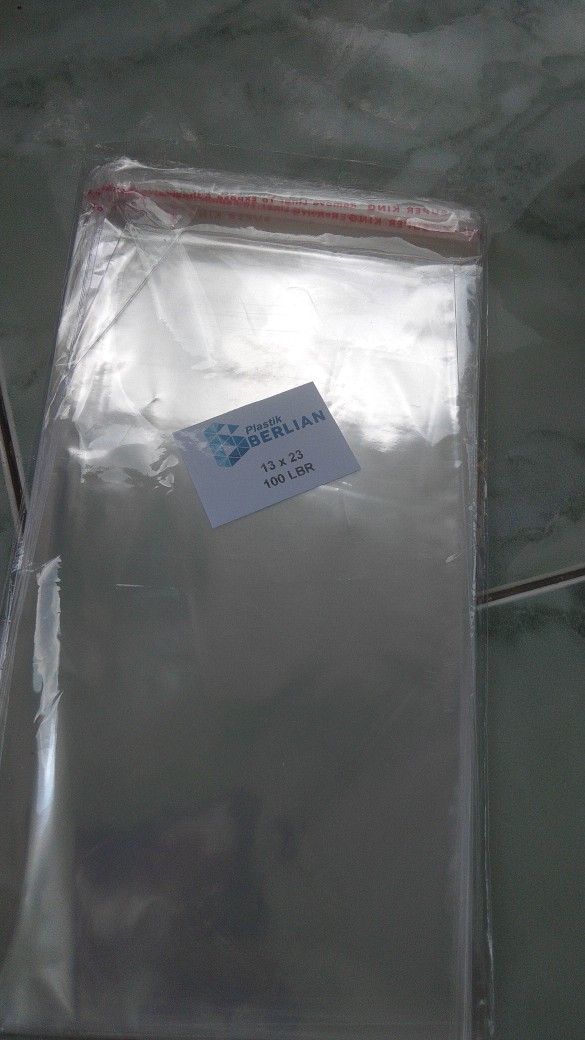 Plastik Opp 13 X 23 Cm 20 Mic / Plastik Undangan / Plastik Pouch