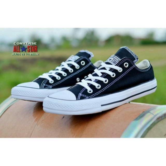 Sepatu Sekolah Converse All Star Classic Low Pendek Unisex Grade Ori Vietnam Sneakers Warior Murah