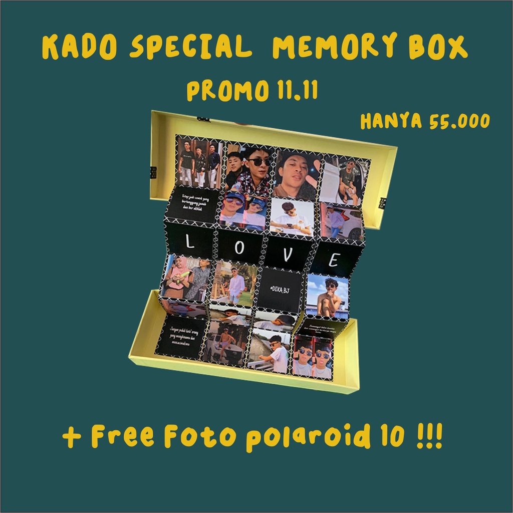 

KADO ULANG TAHUN//GIFT BOX//MEMORY BOX//ANNIVERSARY//(BISA CUSTOM PAKAI FOTO KALIAN SENDIRI)