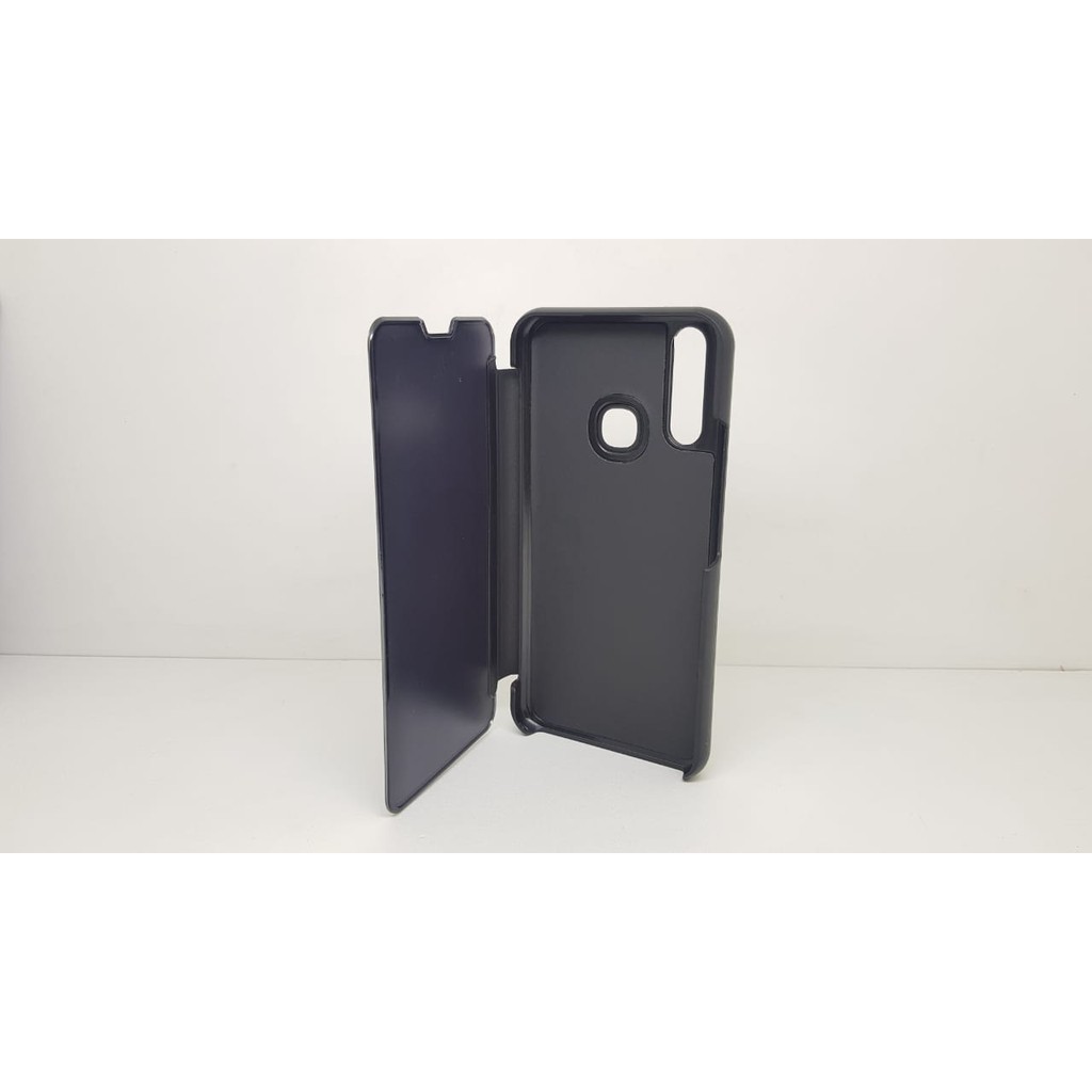 Flip Mirror Vivo Y12 Y15 Y17 6.35 inchi Clear View Standing Cover Vivo Y3 AUTOLOCK