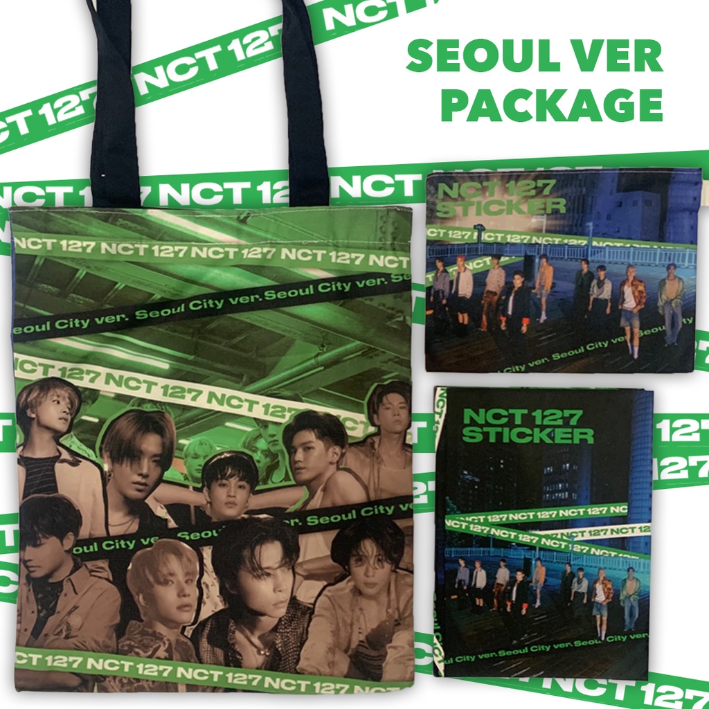 

FULL SET NCT 127 Sticker (SEOUL VER) Notebook+Totebag+Pouch