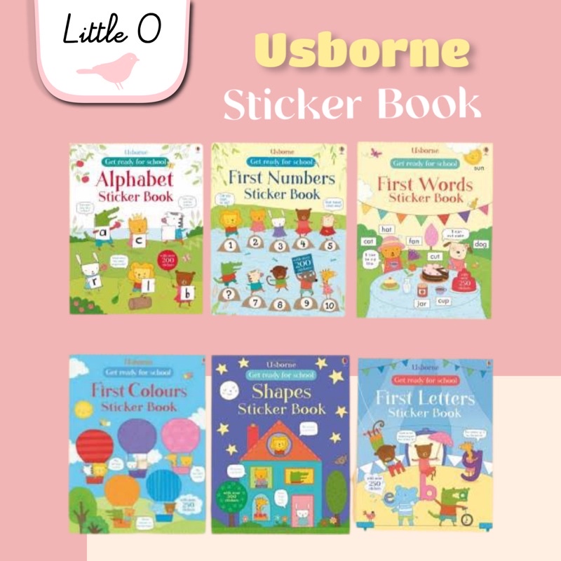 IK6 USBORNE STICKER BOOK / buku sticker usborne / buku sticker anak / buku edukasi / buku anak