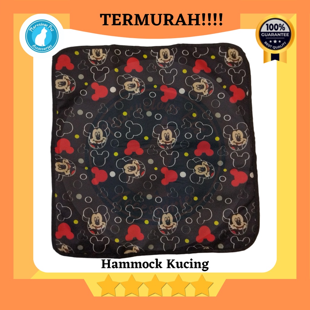 Tempat tidur Ayunan kucing gantung / cat hammock / ayunan kandang kucing-Mickey