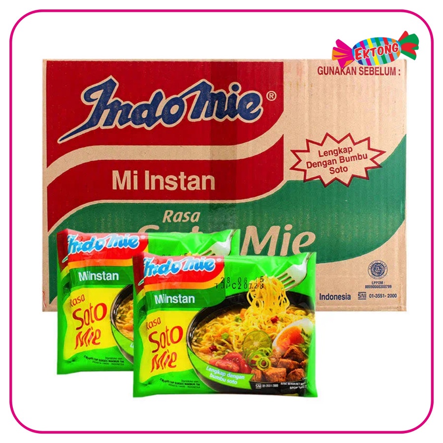 

Indomie Mie Instant Soto Mie 70 Gr 1 Karton 40pcs