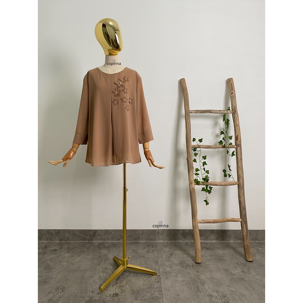 ATASAN BLOUSE WANITA SIFON CHIFFON CERUTY JUMBO SIZE MUSLIM