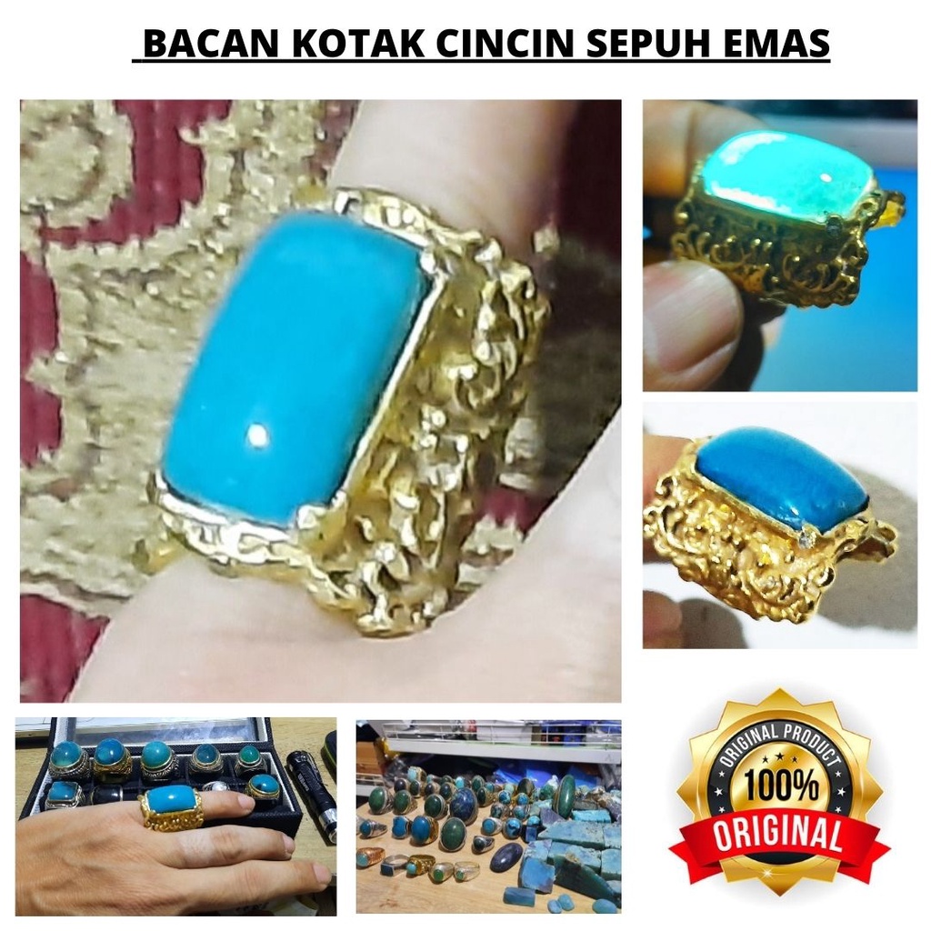 Original Batu Permata Cincin Bacan Doko Palamea Asli 100% Exclusive 101