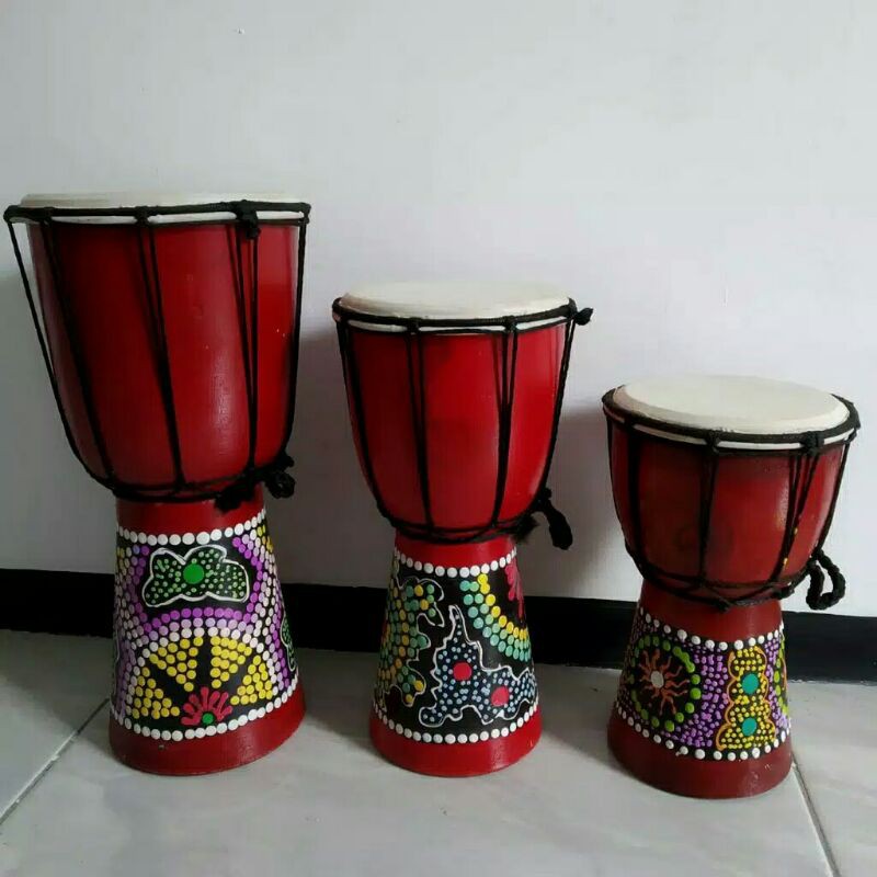 Alat Musik Tabuhan Jimbe Tinggi 25cm 20cm 30cm