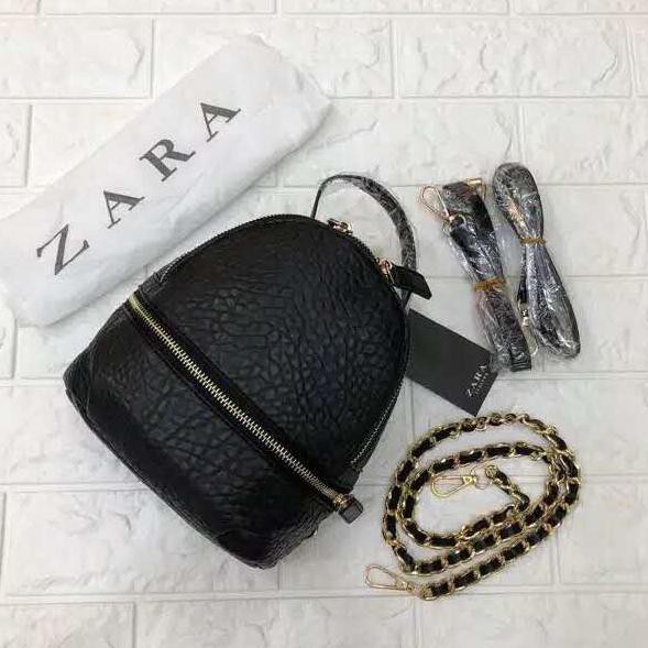 pqd-675 FLANELIS - ZARA MINI BACKPACK Tas Zara Original Ransel Zara Tas Import ..