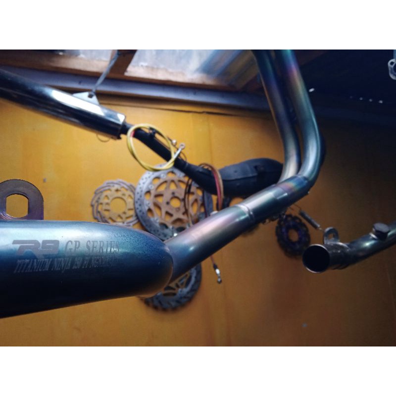knalpot ninja 250 fi R9 GP series titanium full sistem