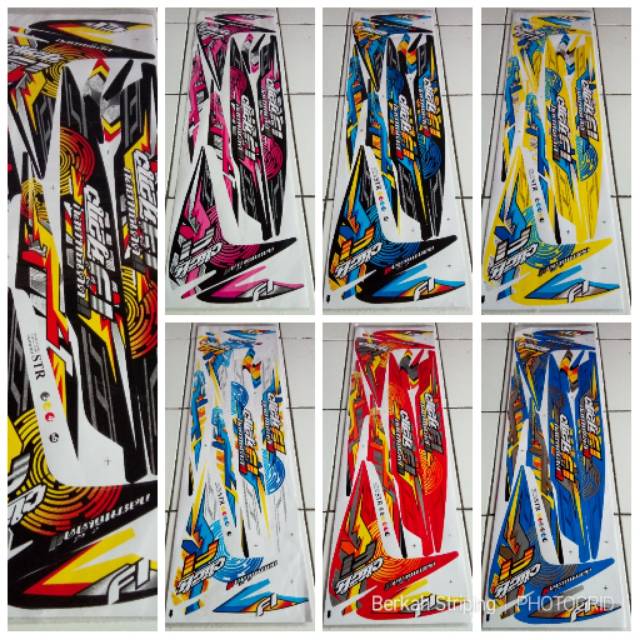 (Bisa COD) Striping Stiker Variasi Thailand Motor Honda Vario 110 Fi - Click Custom