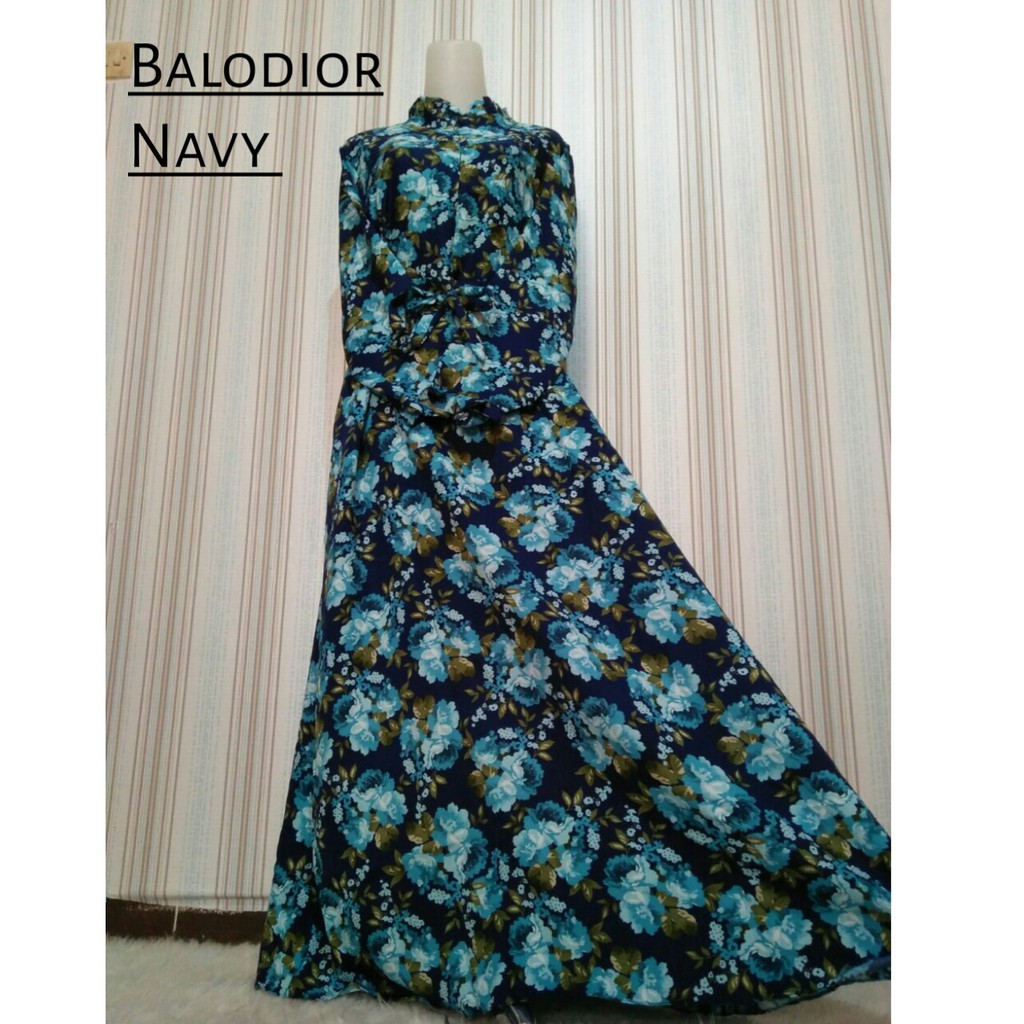 Gamis balodior flower rose leave baloteli motif  bunga muslilm syari busana wanita maxidress mawar