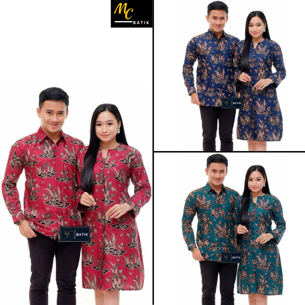 Batik Couple (MC Batik) - Baju Batik Couple Tunik Bolero Terbaru Kemeja Ready Seragam Kantor M L XL XXL Jumbo