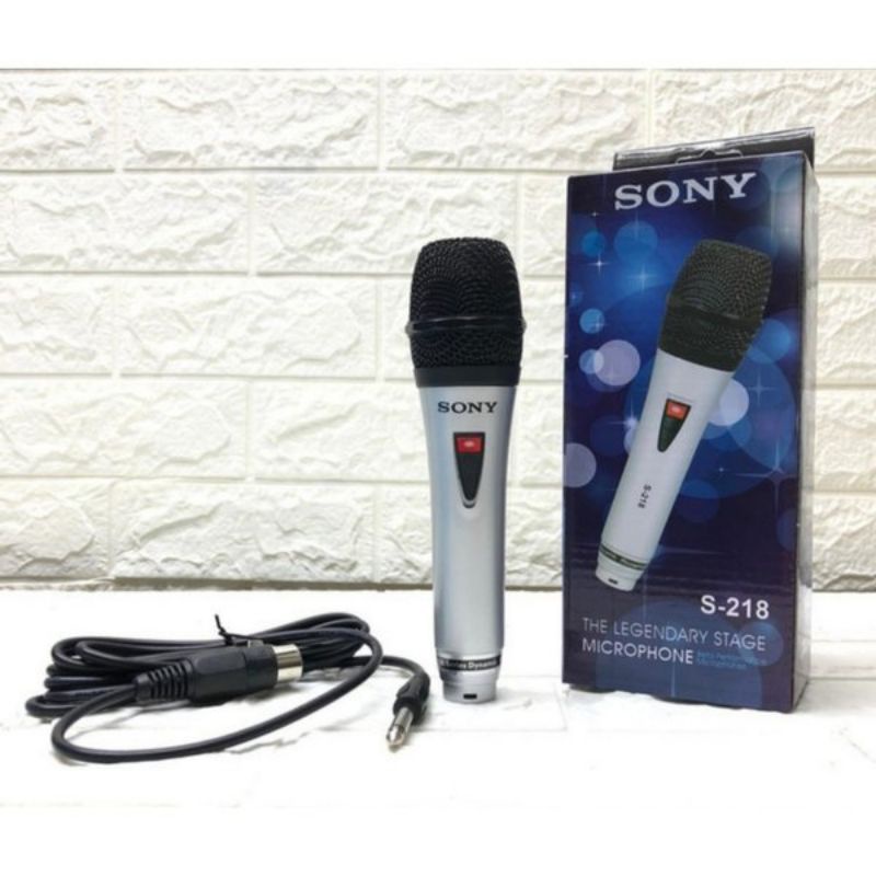 Mic Kabel Sony S 218 / Mic Sony Kualitas Bagus / Harga Grosir.!!!!