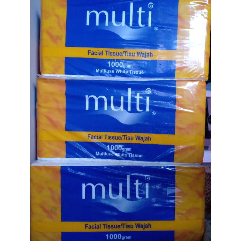 Tissue Facial MULTI 1000gr /Multiuse white tissue 1 kg/ tisue wajah serbaguna multi 1000 gr/tisu 1kg