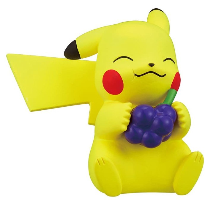 Pokemon Pikachu Manpuku Pakupaku Mascot Paku Fruit Gashapon Figure