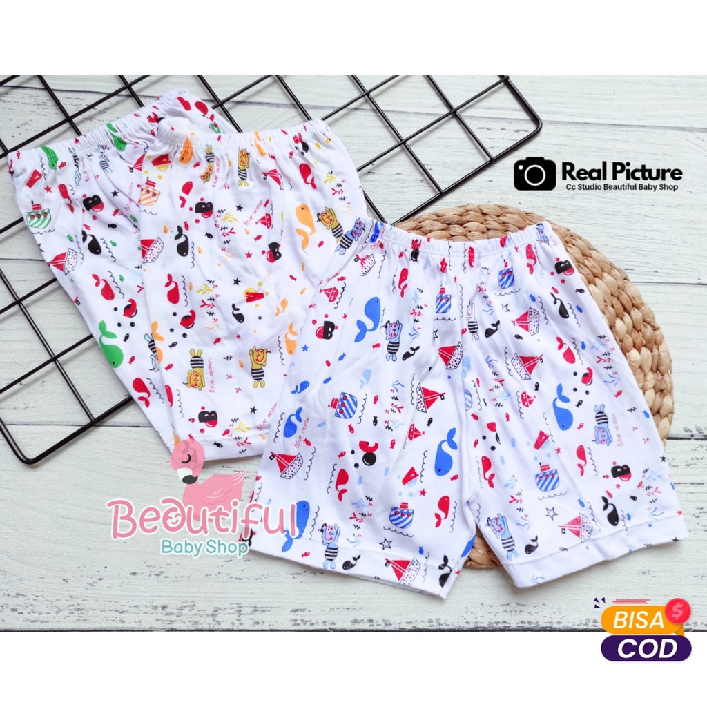 12pcs Celana Pendek Bayi &amp; Anak 1-3th / Celana Harian Bayi / Celana Pendek Lusinan