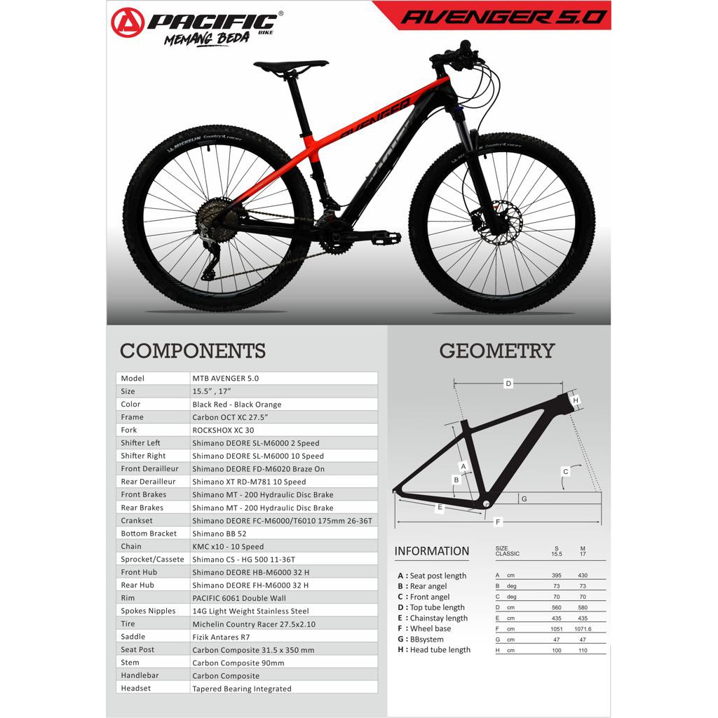 Avenger 3 0 27 5 Pacific Bike