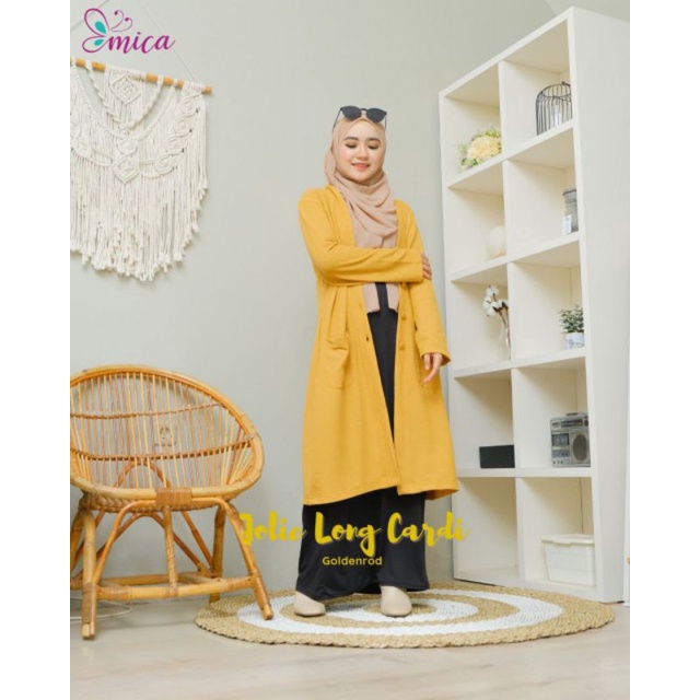[OPEN PO 11-18 JUNI] Jolie Long Cardi by Emica Hijab - Cardigan Panjang