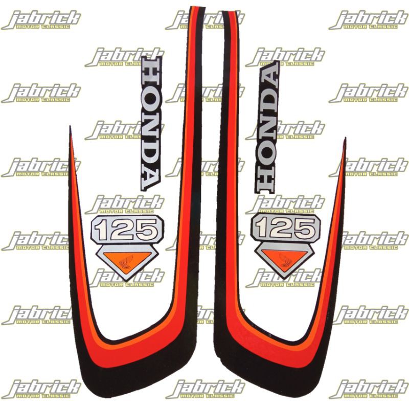Striping Stiker Lis Standar Honda CB 125 th 1975