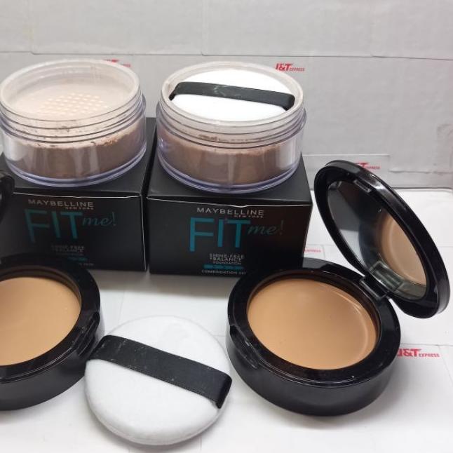 ➧ BEDAK MAYBELLINE FIT ME BASAH + TABUR 2IN1 ✸