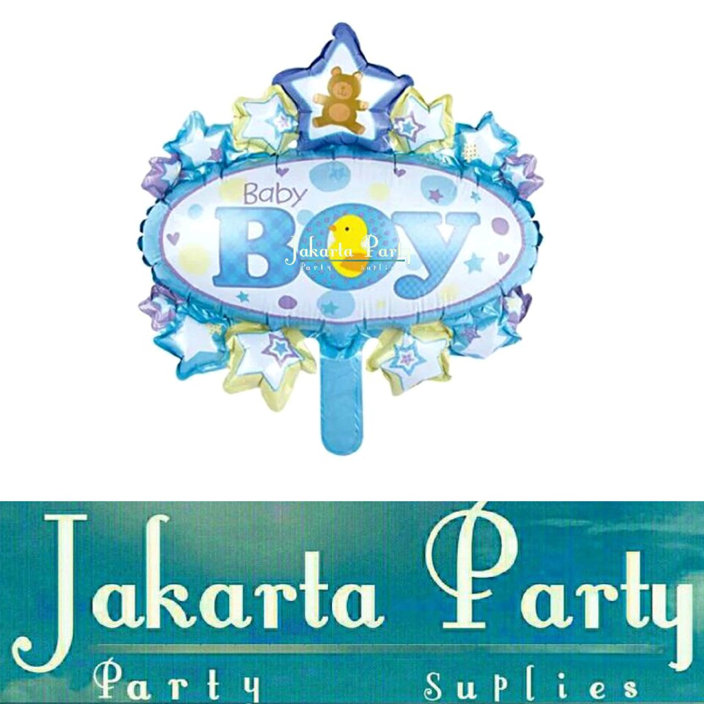 Balon Oval Baby Boy Mini / Balon Souvenir Ultah / Balon Baby Shower