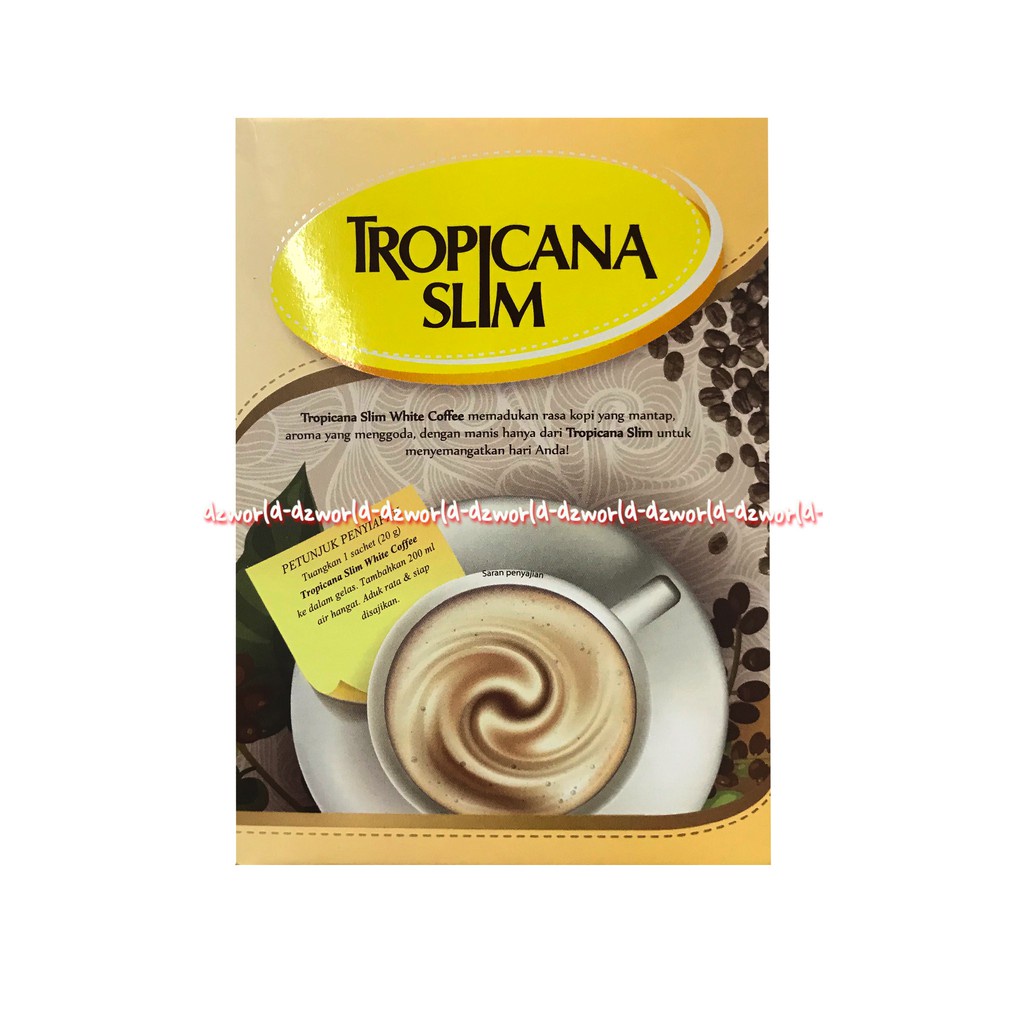 Tropicana Slim White Coffee 4sachet Kopi Putih Tropicana Low Sugar Rendah Gula Untuk Penderita Diabetes Diabet White Coffee Whitecofee Kofie Cofee TS