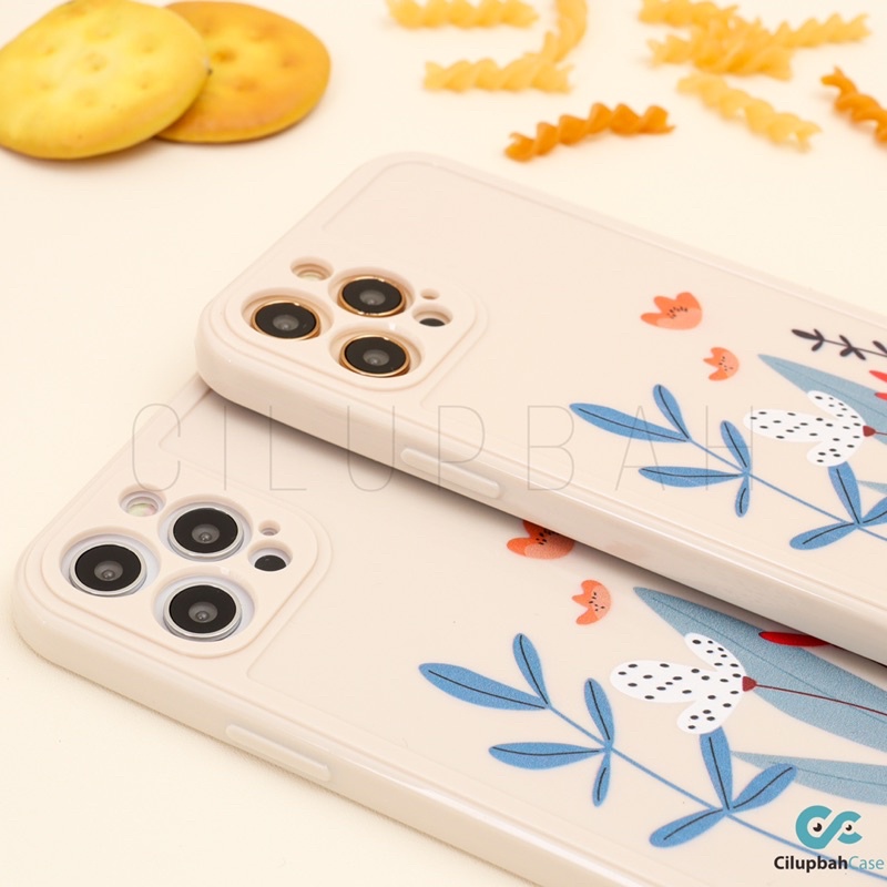 Floral Leaf Love Soft Case Full Lens Cover for iPhone 6 7 8 6+ 7+ 8+ SE X XS XR 11 12 MINI PRO MAX