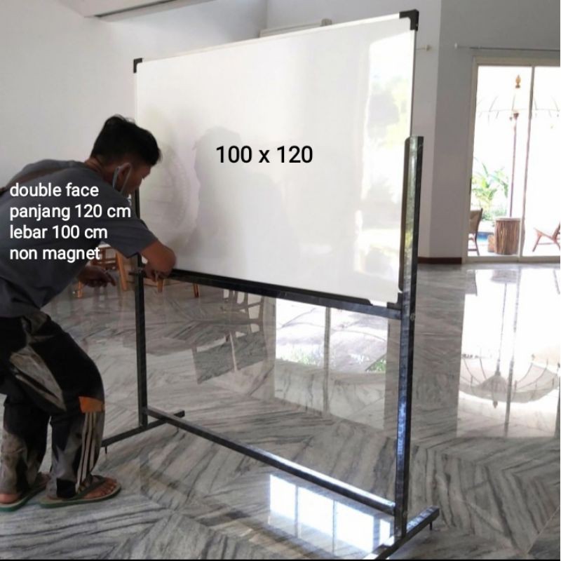 

whiteboard double face 100x120 cm