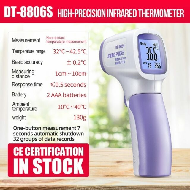 CEM DT-8806S - Non-Contact Infrared Digital Thermometer with LCD Display - Termometer Suhu Tembak