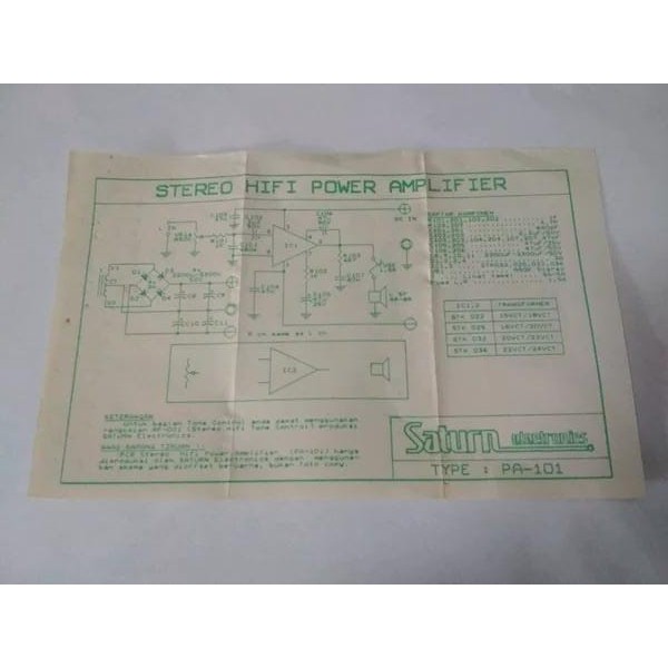 PCB Stereo Power Amplifier STK032 PA-101