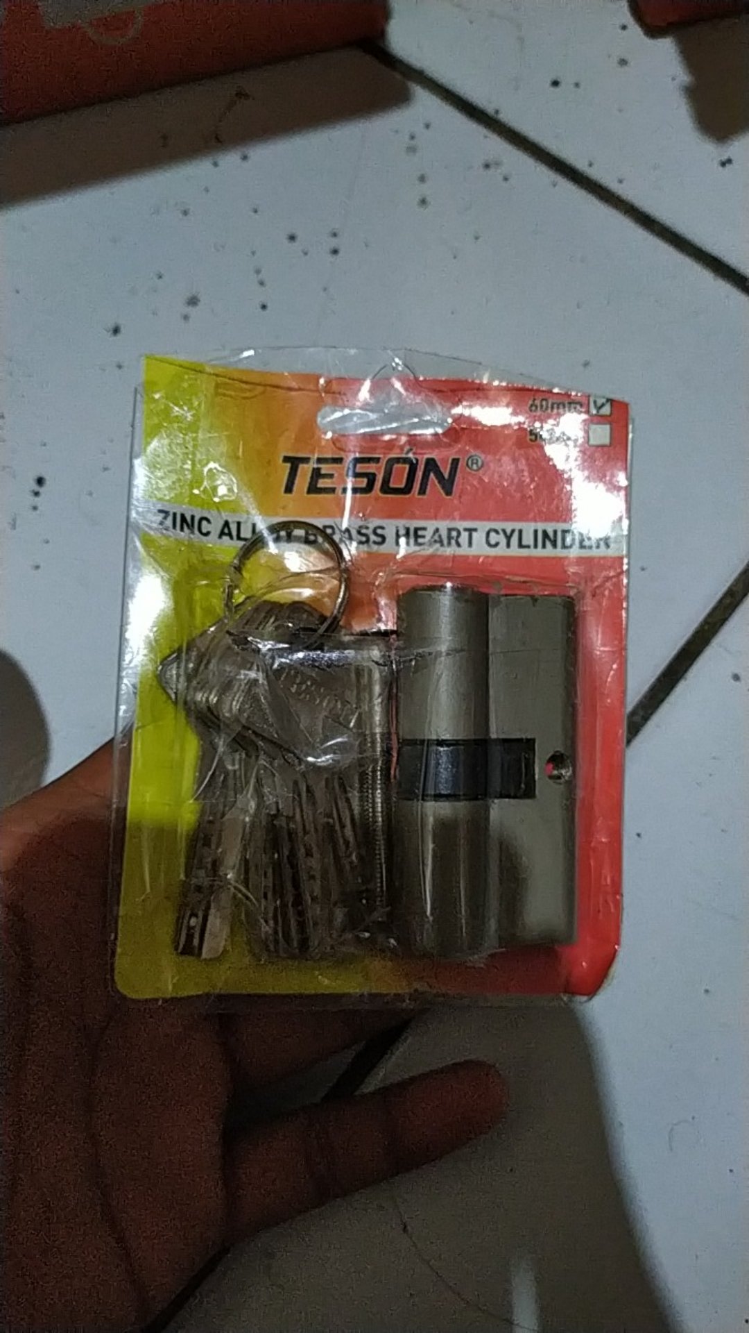 Silinder Kunci Pintu Komputer Set Kuningan - Cylinder Door Lock Computer Key