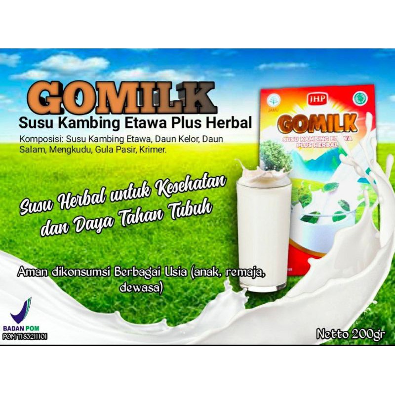 

Gomilk Susu Kambing Etawa Dengan Extrak Daun Kelor