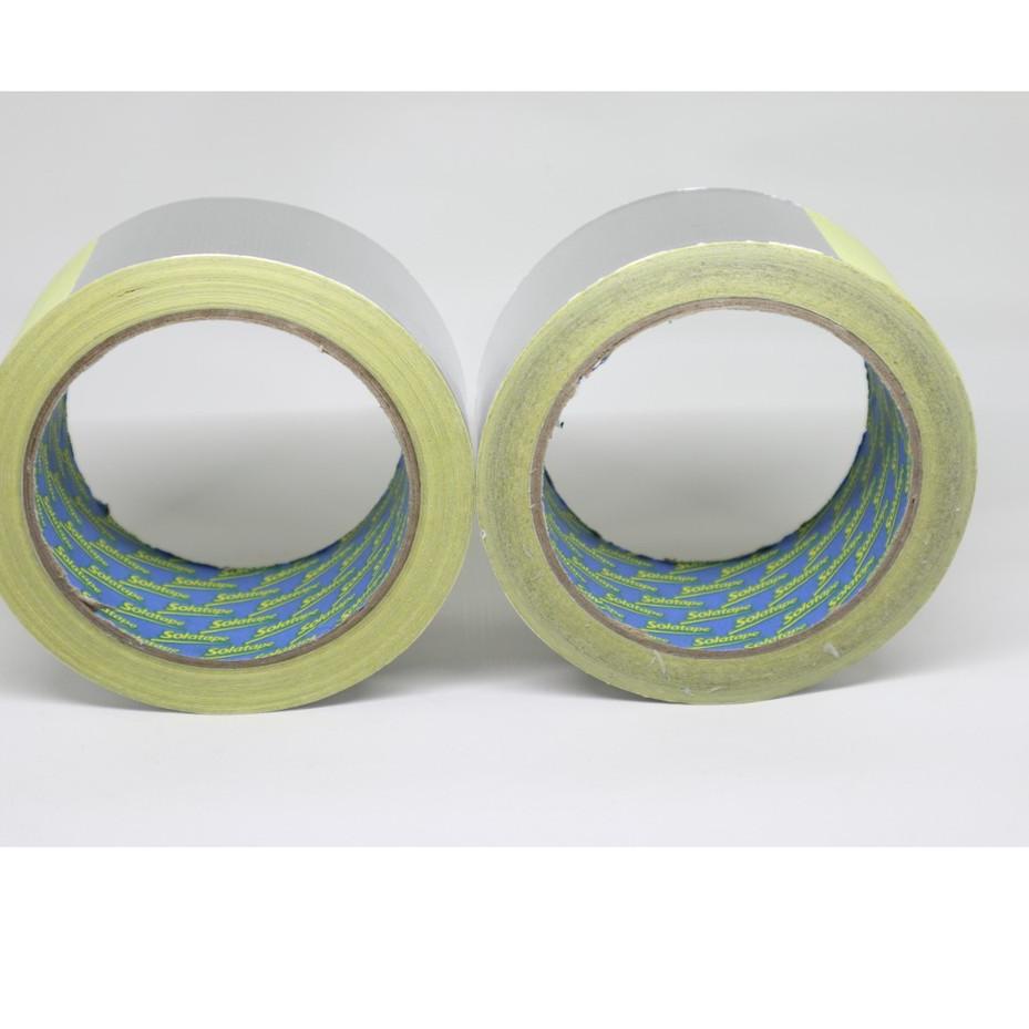 

Berkualitas! LAKBAN ALUMUNIUM TAPE SOLATAPE 45 MM X 18 METER / LAKBAN ALUMUNIUM FOIL TAPE !!