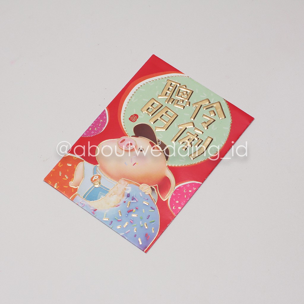 

Angpao shio babi topi kiri imlek xinjia chinese new year