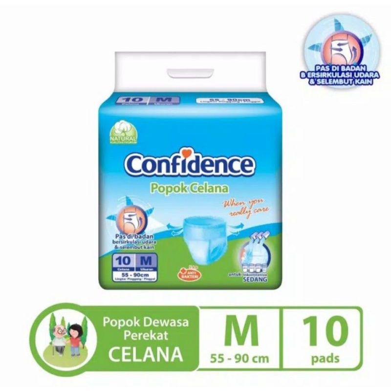 CONFIDENCE ADULT PANTS M10 - CONFIDENCE POPOK CELANA DEWASA M 10