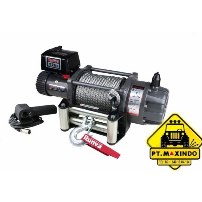 Runva 22Nb Electric Winch 12 Volt Kapasitas 10 Ton Heavy Duty