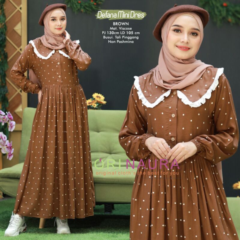 QIRA,FRAYA,DEFANA,KOPA,AGIA Mini Dress muslim by Ori Naura