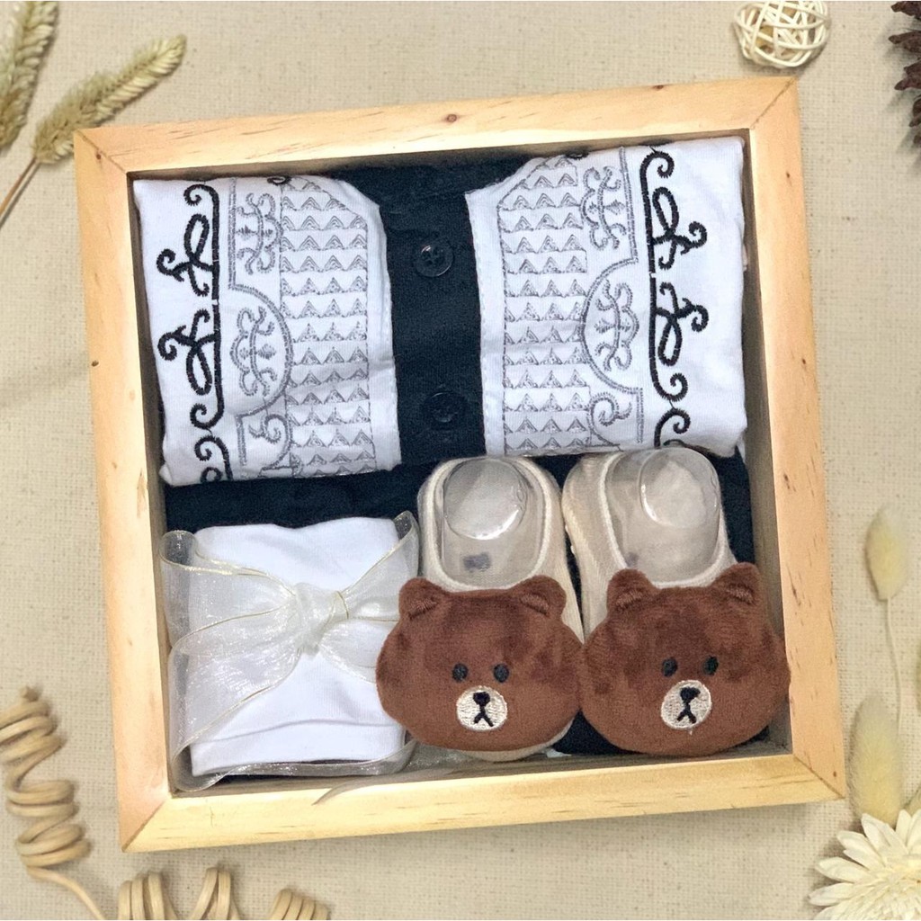 Koko Muslim Set - Hampers Bayi Baby Kado Lahiran Gift Set Babygift Parcel Boy Idul Fitri Ramadan