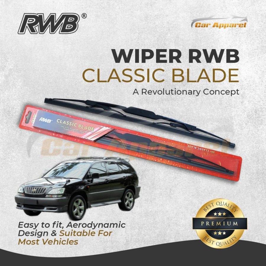 RWB Classic Wiper Harrier Gen1 1998-2003 Windshield Harrier Gen1 2 Pcs