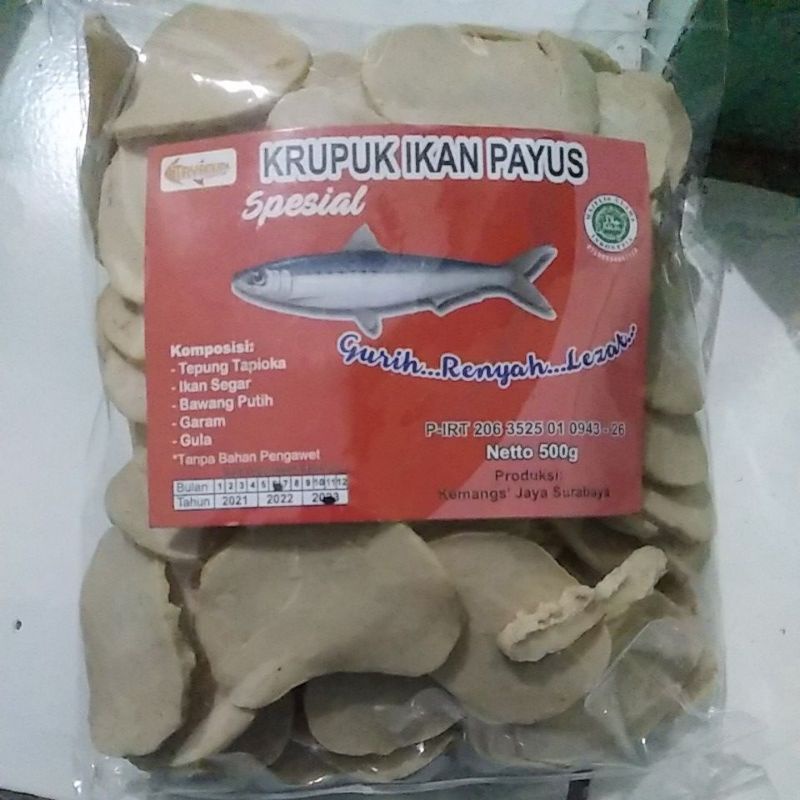 

krupuk ikan payus 500gr