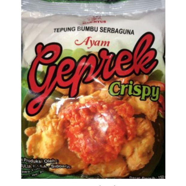 

tepung bumbu ayam geprek crispy 120Gr