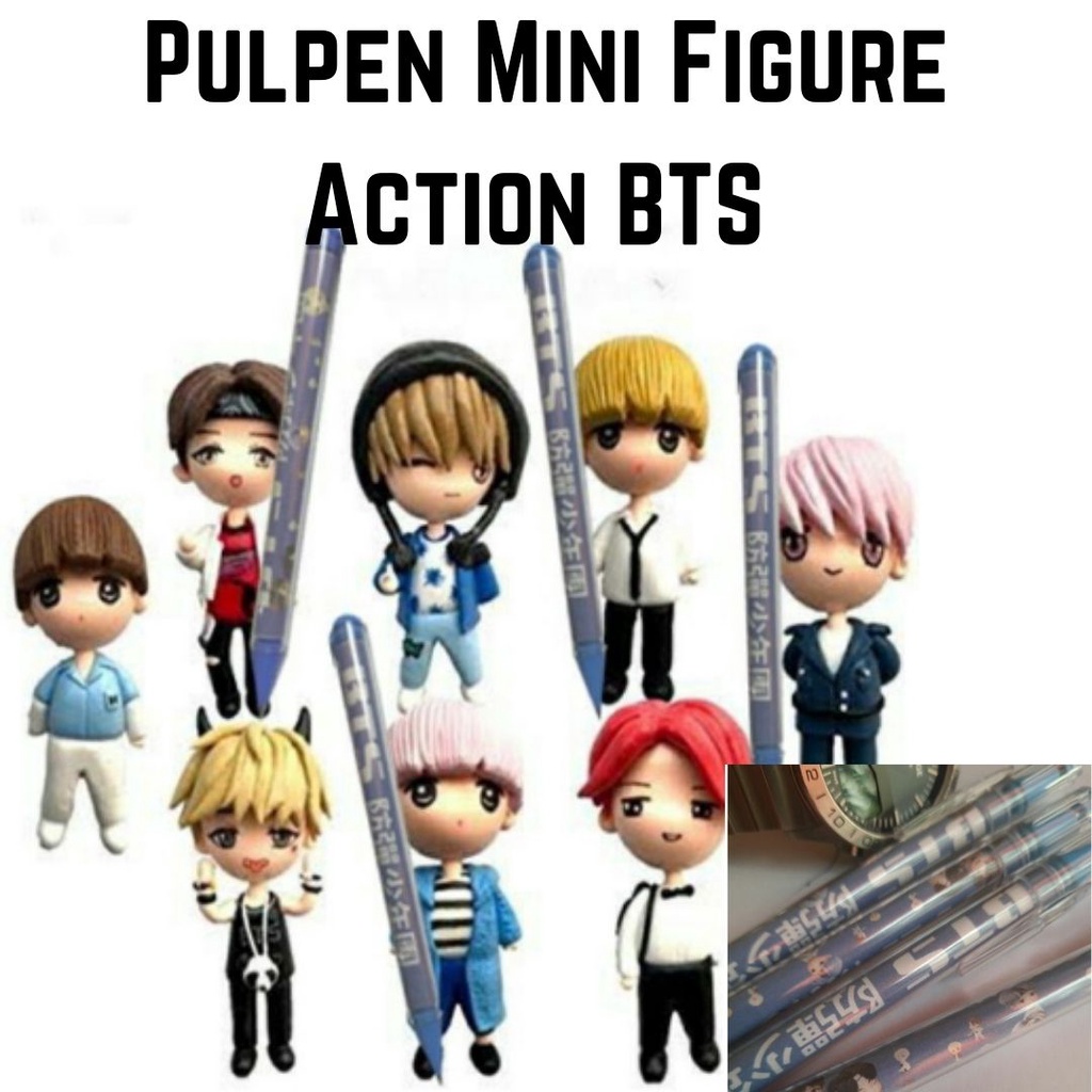 

Pulpen Mini Figure Action BTS Pulpen Mini Karakter BTS