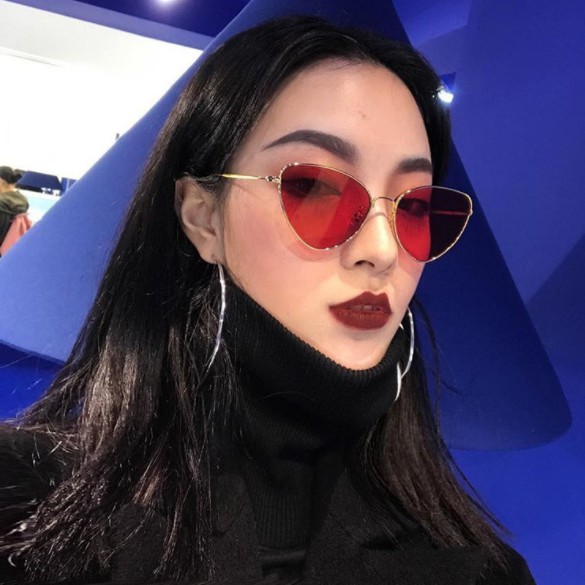 DF VZ025 Kacamata Fashion Keren Fashion Unisex Sunglasses Lensa Spectacles Style Korea Impor