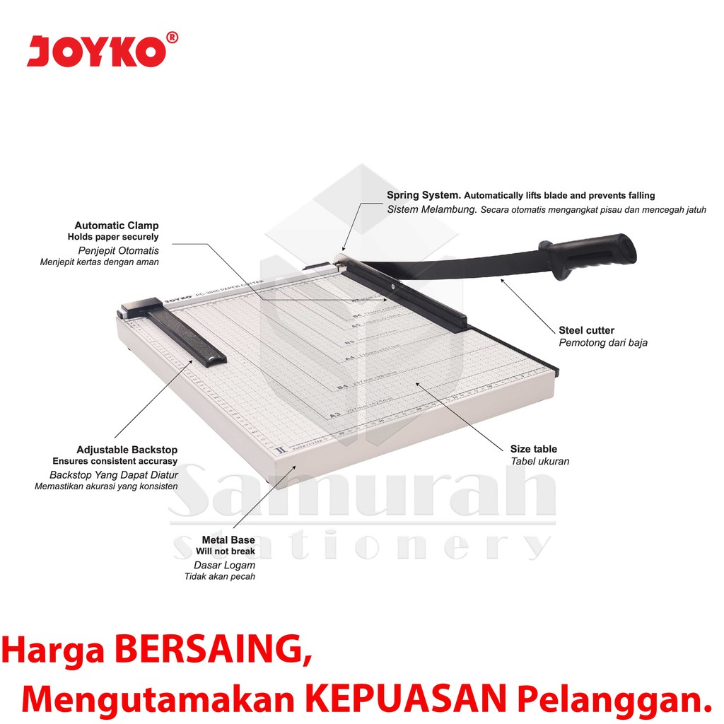 

H7Y Paper Cutter A3 Joyko PC 3846 / Mesin Pemotong Cutting Kertas 38x46 cm / Alat Potong Kertas Foto